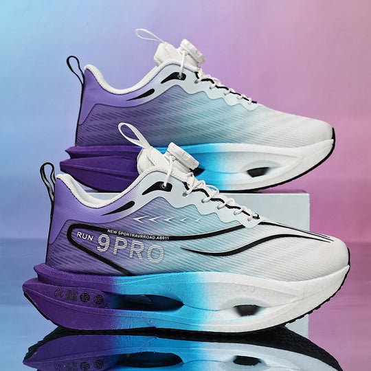 Damen Lauf- und Fitness-Sneaker mit Drehverschluss, Luftkammer-Zwischensohle und atmungsaktivem Strickoberteil Shopy Nory