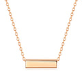 Damen Halskette mit minimalistischer Gravurplatte und feiner Gliederkette Shop Nory