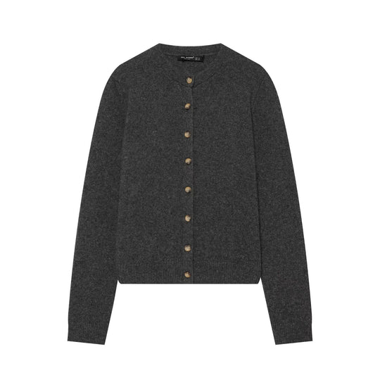 Damen Feinstrick-Cardigan mit Rundhalsausschnitt und durchgehender Knopfleiste Shop Nory