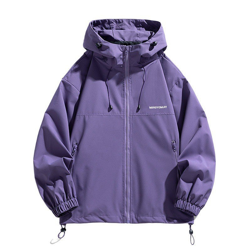 Herren Tech-Kapuzenwindbreaker mit verstellbarem Saum und wasserabweisender Membran Shop Nory