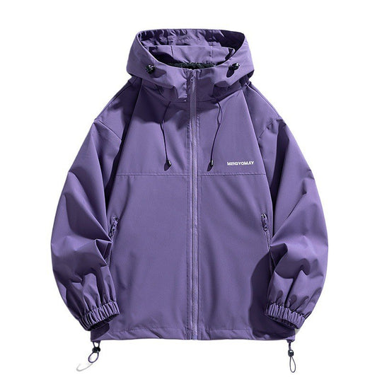 Herren Tech-Kapuzenwindbreaker mit verstellbarem Saum und wasserabweisender Membran Shop Nory