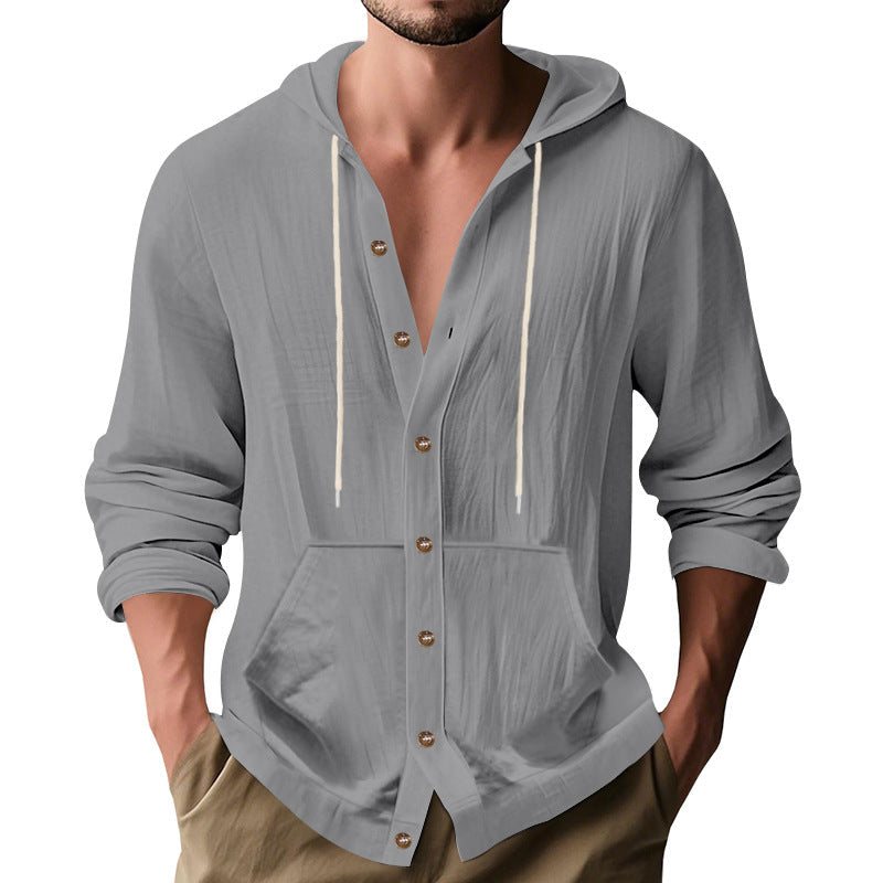 Herren lässige Sommerjacke mit Kapuze