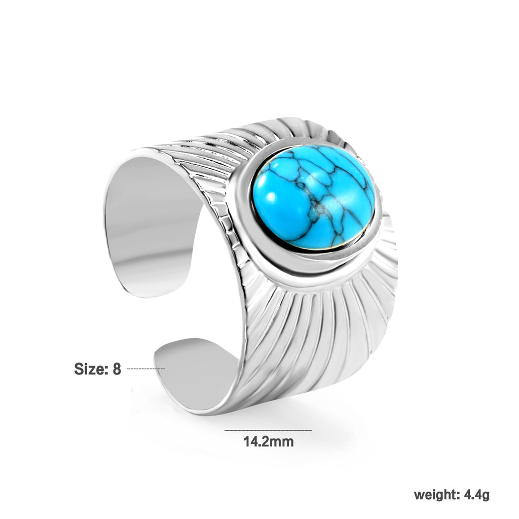 Damen Zierlicher Ring im Pflanzenmotiv Shop Nory