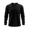 Herren Langarmshirt mit Knopfleiste