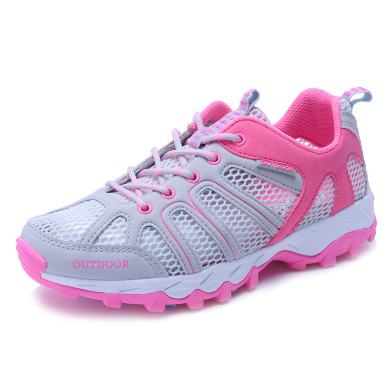 Damen Atmungsaktive Outdoor-Sneakers mit rutschfester Sohle und elastischem Mesh