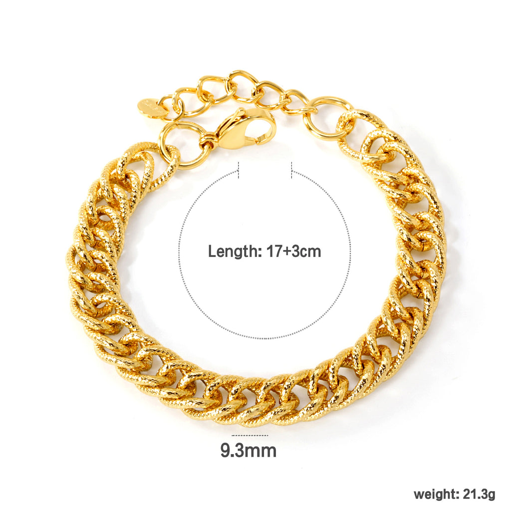 Damen Armband aus hochwertigem, goldplattiertem Edelstahl mit verstellbarem Verschluss Shop Nory