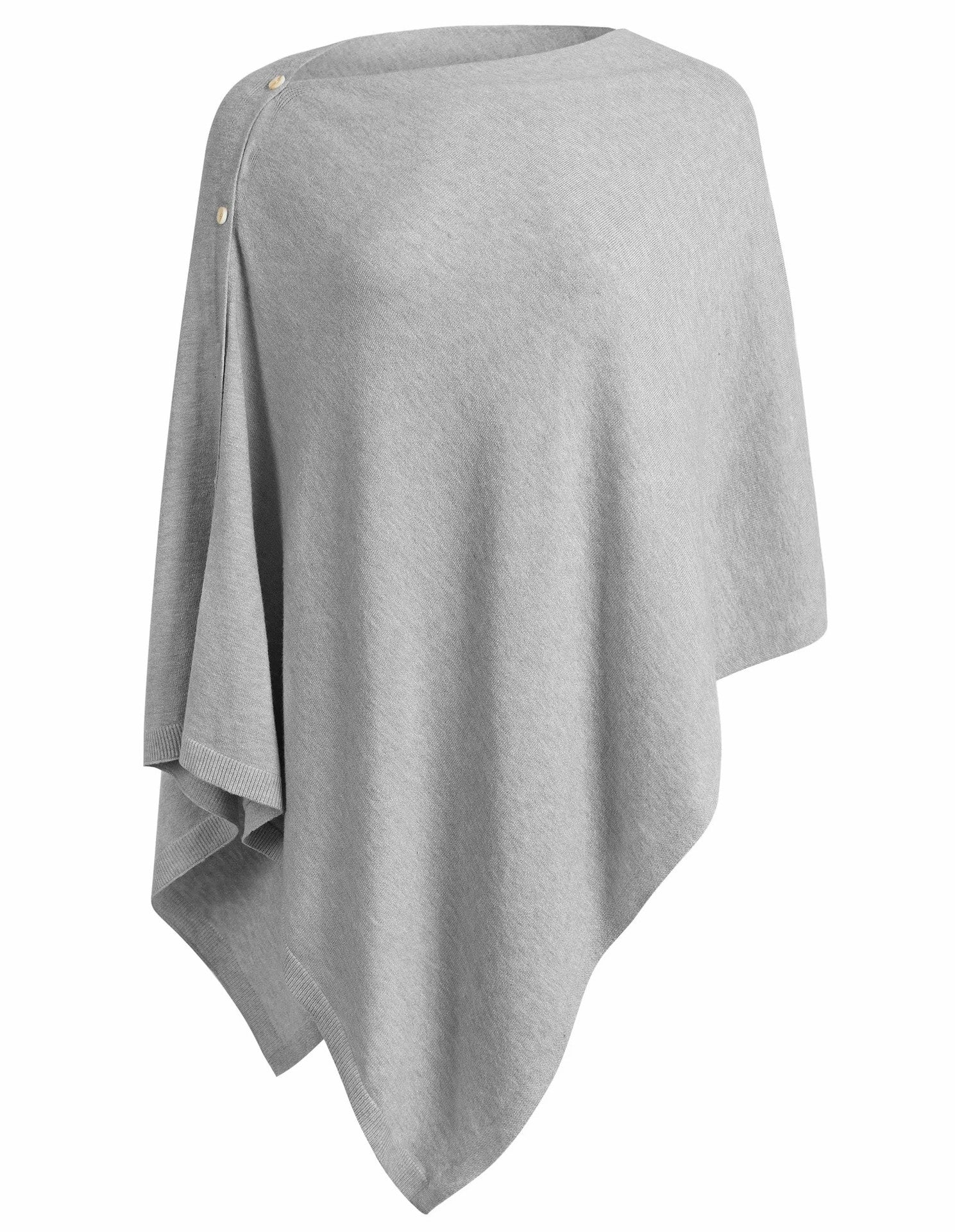Damen vielseitiger Poncho aus hochwertiger Materialmischung