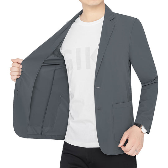 Herren Unstrukturierter Stretch ReisShop Norylazer mit aufgesetzten Taschen Shop Nory