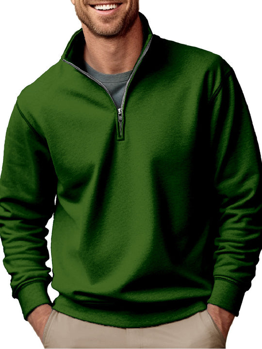 Herren nan Halbzip-Sweatshirt mit Stehkragen und weichem Fleece-Innenfutter Shop Nory