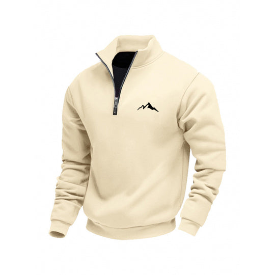 Herren Sweatshirt mit kurzem Reißverschluss Shop Nory