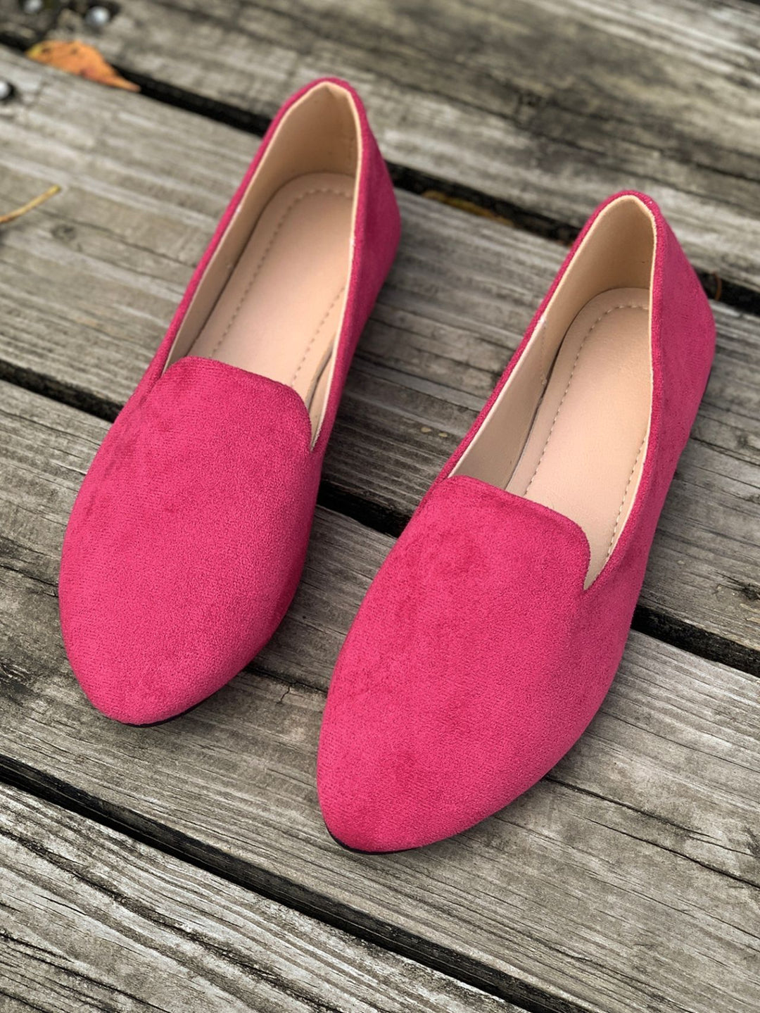 Damen spitz zulaufende Velours‑Loafer mit gepolsterter Innensohle Shop Nory