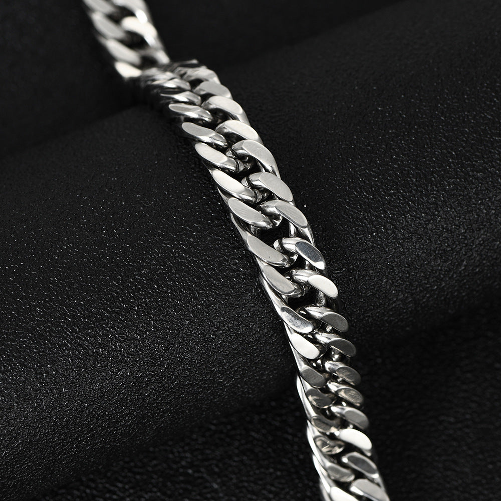 Damen Edelstahlarmband mit massiven Gliederdesign Shop Nory