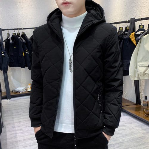Herren Stepp-Kapuzenjacke im Slim-Fit mit Diamantsteppung und thermischer Isolierung Shop Nory
