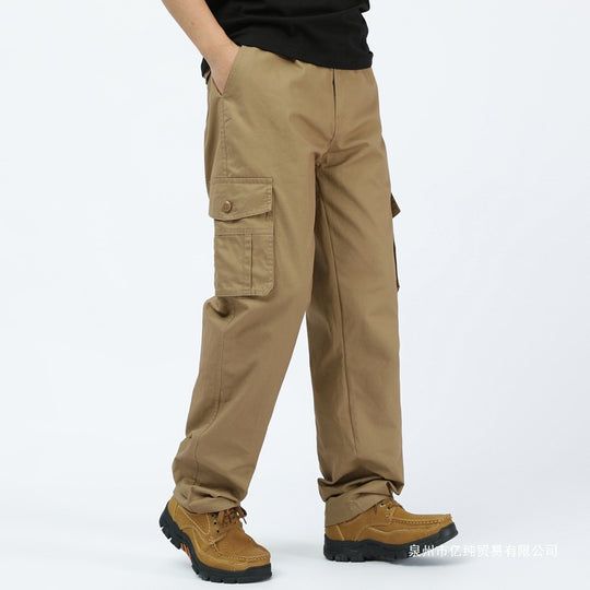 Herren utilitaristische Cargohose mit geradem Schnitt und Multifachtaschen Shop Nory