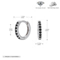 Damen Creolen mit funkelnden Zirkonia-Details aus 925 Sterling Silber Shop Nory