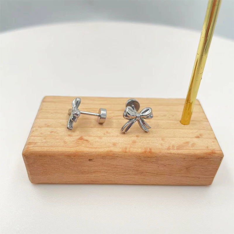 Damen Ohrstecker mit elegantem Schleifen-Design Shop Nory
