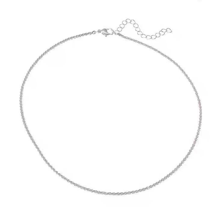 Damen Halskette mit funkelndem Zirkonia-Besatz Shop Nory