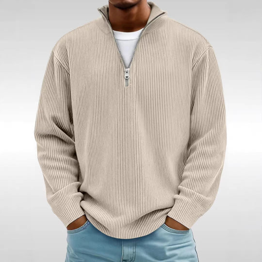 Herren Modischer Zip-Pullover