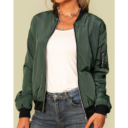 Elegante Bomberjacke für Damen Leicht und Bequem