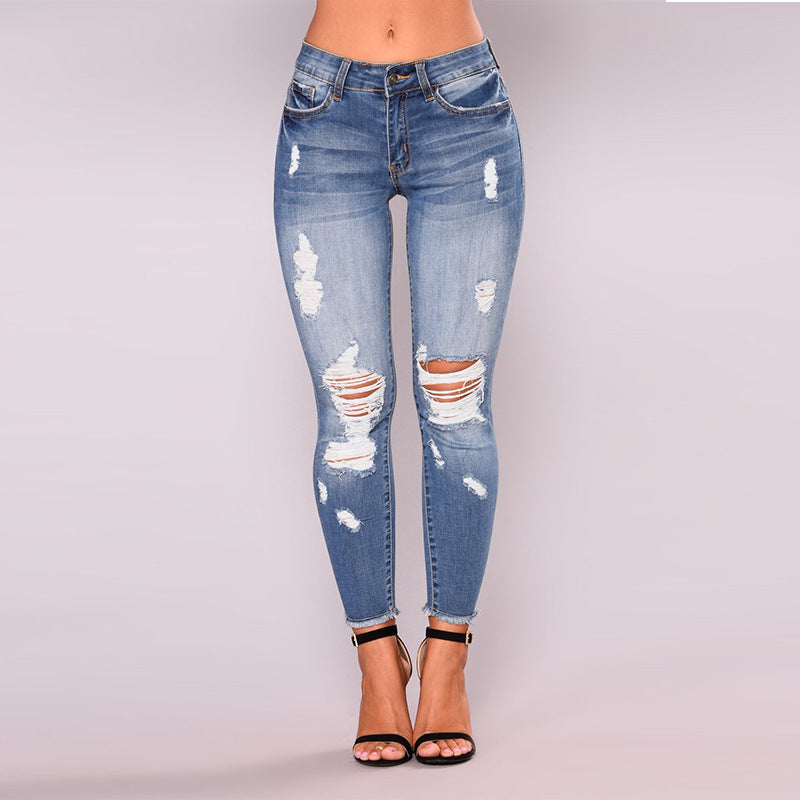 Damen Skinny Jeans mit angesagtem Destroyed-Look