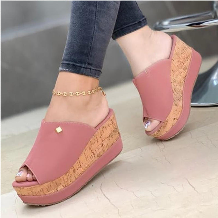 Damen Komfortable Keilschuhe mit elegantem Design und hochwertiger Korksohle
