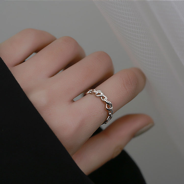 Damen Zierlicher und filigraner Ring mit verschlungenem Design Shop Nory
