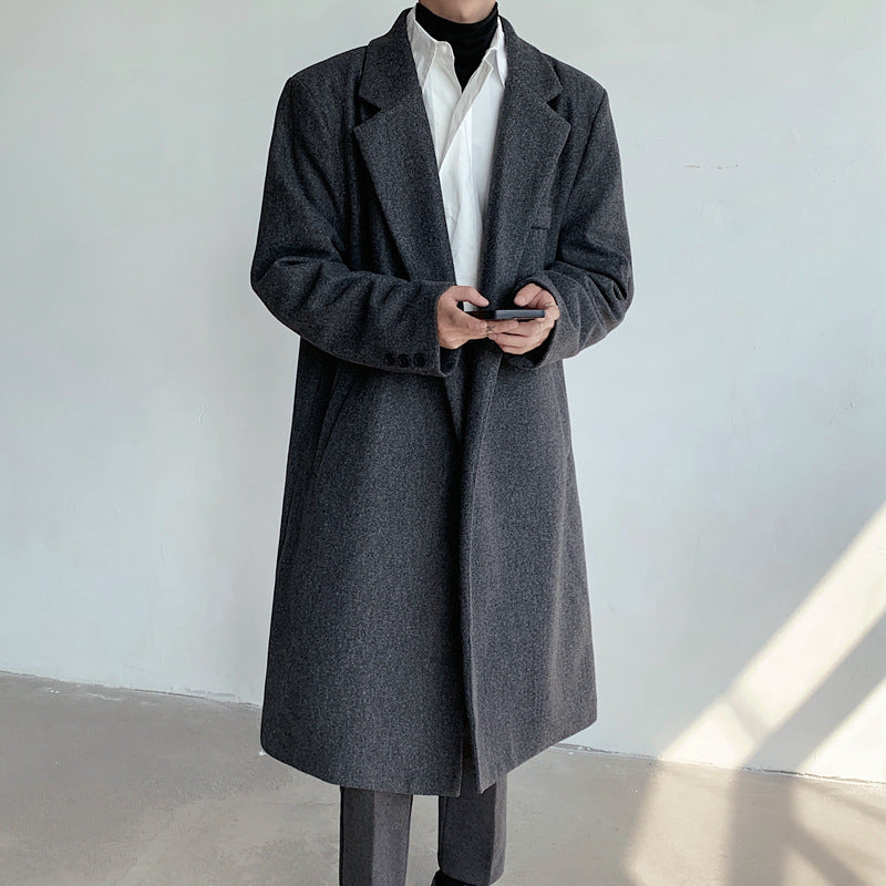Herren Eleganter Wollmantel Shop Nory