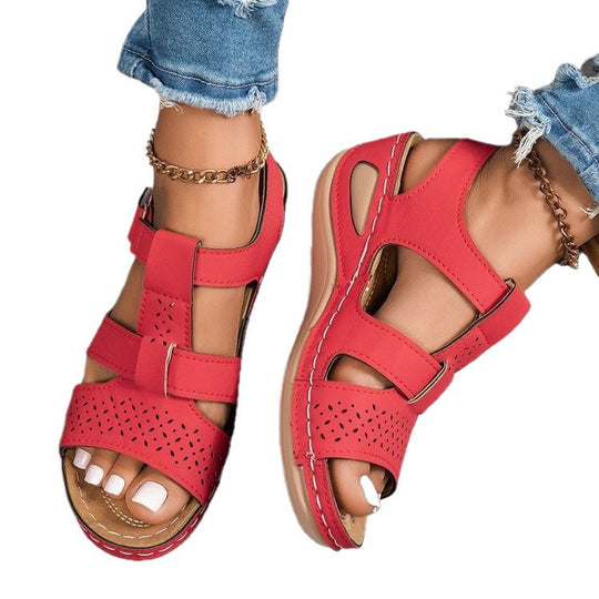 Damen Komfortable Riemensandalen mit anatomischem Fußbett