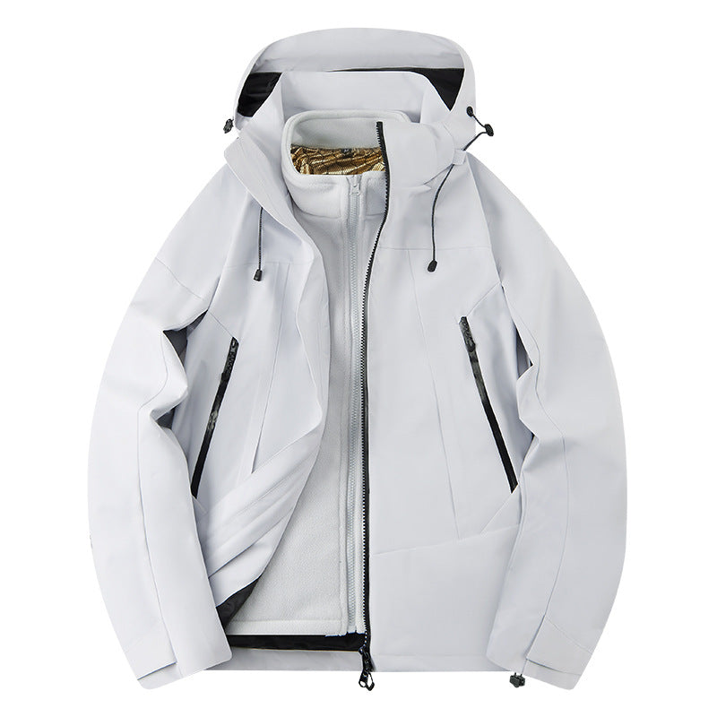 Herren zweilagige Softshell‑Outdoorjacke mit herausnehmbarem Fleece‑Innenlayer, wind‑ und wasserabweisend Shop Nory
