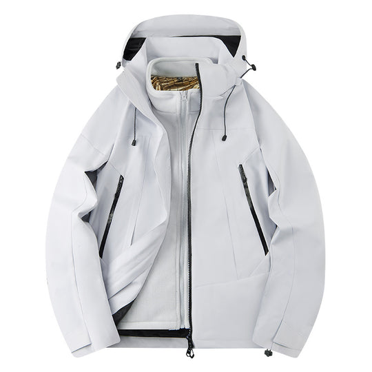 Herren zweilagige Softshell‑Outdoorjacke mit herausnehmbarem Fleece‑Innenlayer, wind‑ und wasserabweisend Shop Nory