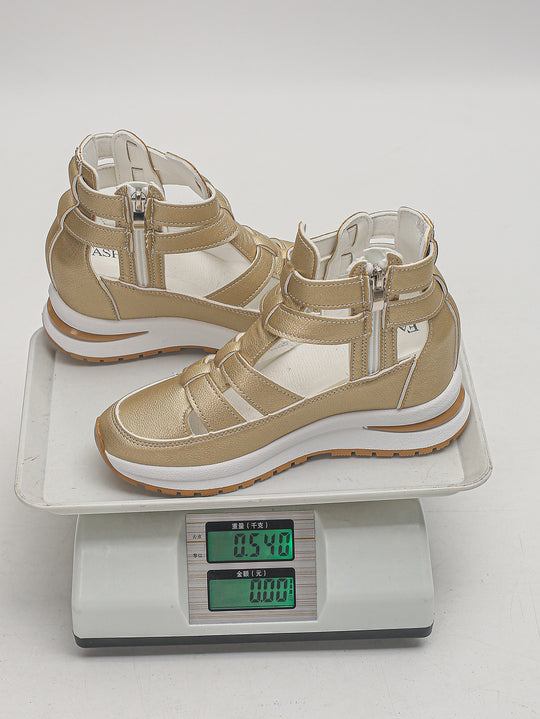 Damen Sportliche Plateau-Sandale mit geflochtenem Riemen und dämpfender Profilsohle Shop Nory