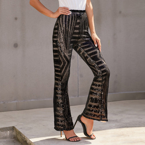 Shopnory | Glitzer Schlagpaillettenhose