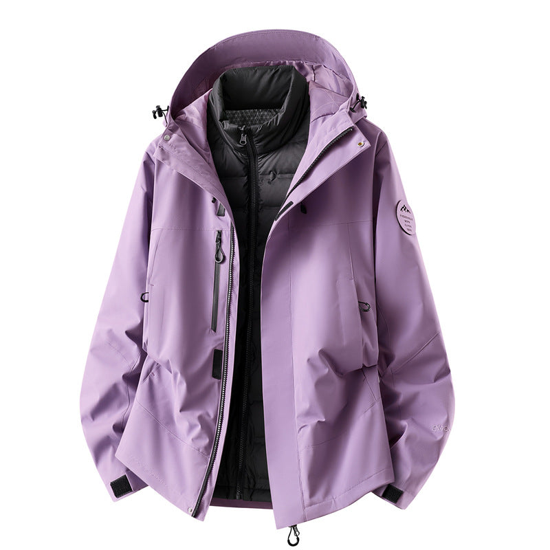 Herren wasserdichte Outdoorjacke mit abnehmbarer Fleece-Innenjacke Shop Nory