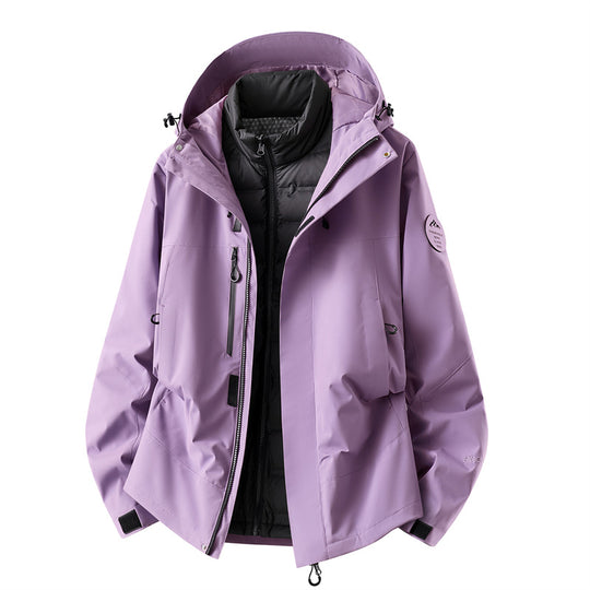 Herren wasserdichte Outdoorjacke mit abnehmbarer Fleece-Innenjacke Shop Nory
