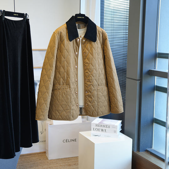 Damen Modische Steppjacke mit klassischem Kragen Shop Nory