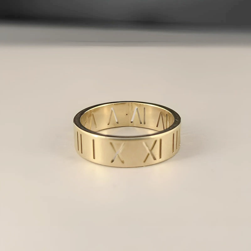 Damen Ring mit funkelndem Zirkonia-Besatz und elegantem Goldfinish Shop Nory