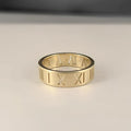 Herren Ring mit kunstvoller römischer Zifferngravur Shop Nory