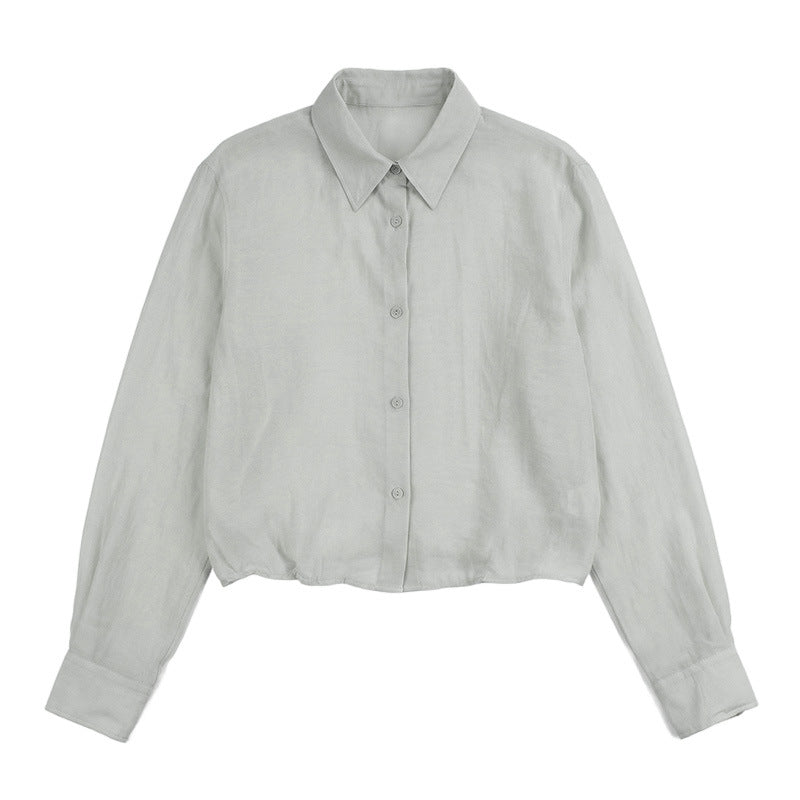 Damen Elegante und leichte Bluse mit Knopfdetails Shop Nory