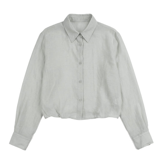 Damen Elegante und leichte Bluse mit Knopfdetails Shop Nory