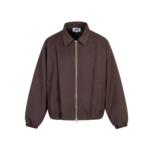 Unisex Boxy-Übergangsblouson mit Hemdkragen, Zwei-Wege-Metallreißverschluss und elastischen Bündchen Shop Nory