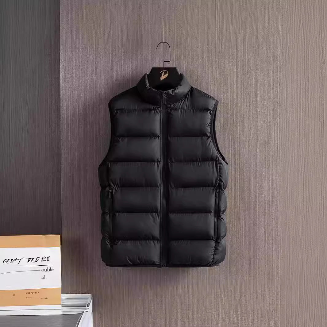 Herren Slim-Fit ultraleichte Stepp-Thermoweste mit hochschließendem Kragen und wasserabweisenden Reißverschlüssen Shop Nory