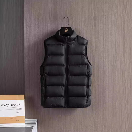Herren Slim-Fit ultraleichte Stepp-Thermoweste mit hochschließendem Kragen und wasserabweisenden Reißverschlüssen Shop Nory