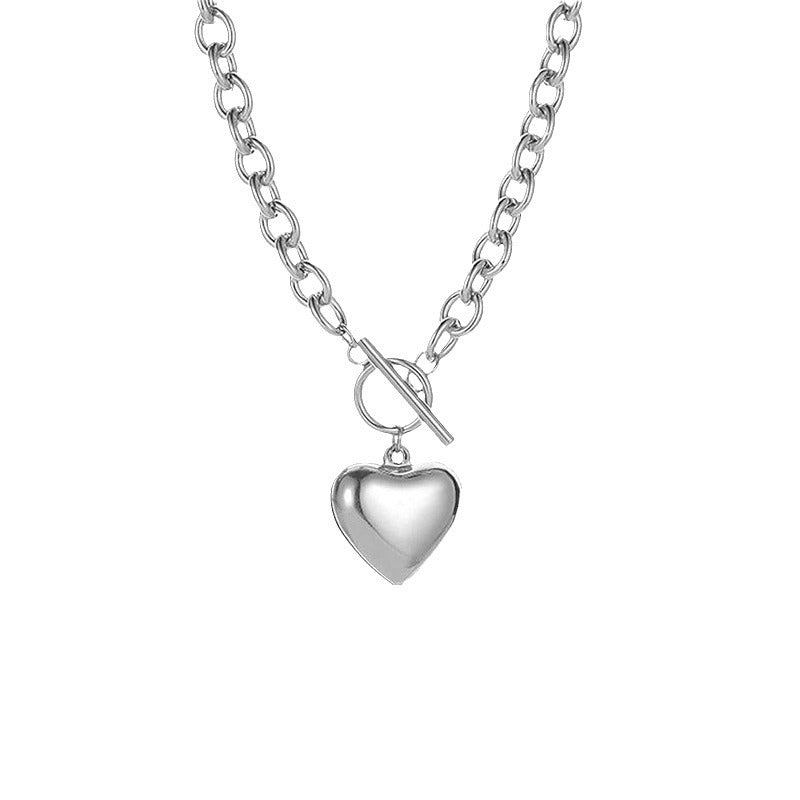 Damen Halskette mit mondförmigem Anhänger und toggle Verschluss Shop Nory