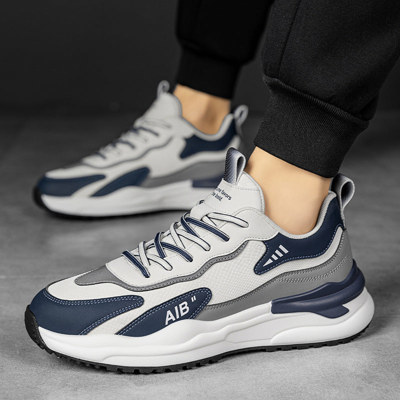 Herren Casual‑Straßen‑Sneaker mit mehrschichtiger Gummiplattform und atmungsaktiven Mesh‑Overlays Shopy Nory