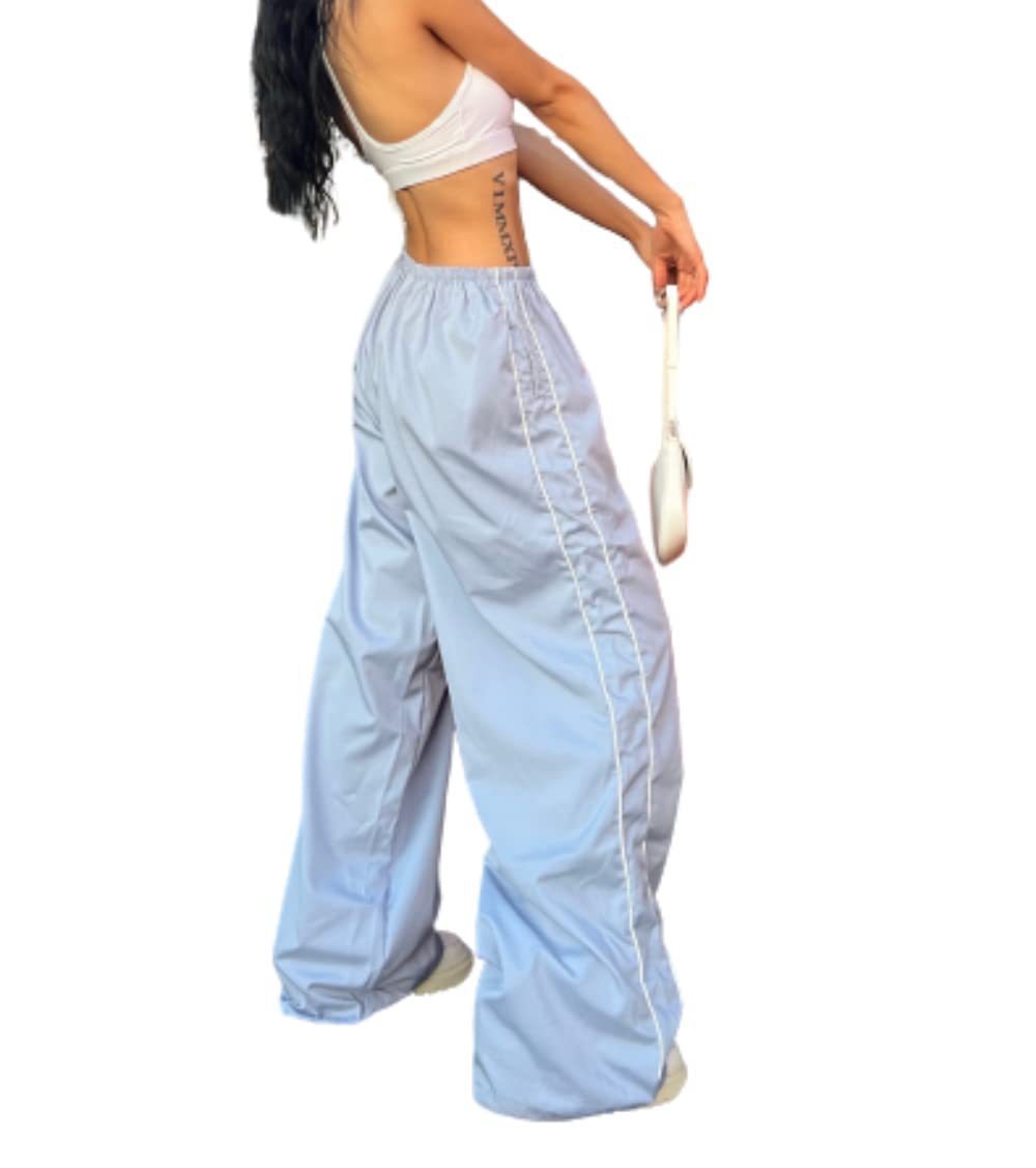 Damen Sportliche Hose mit weitem Schnitt und elastischem Bund