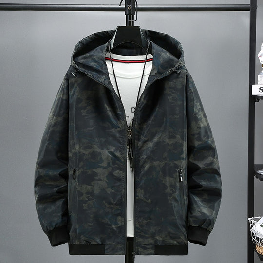 Herren Modische Kapuzenjacke mit Camouflage-Muster Shop Nory