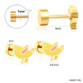 Damen Ohrstecker mit verspieltem Vogel-Design aus hochwertigem Edelstahl Shop Nory