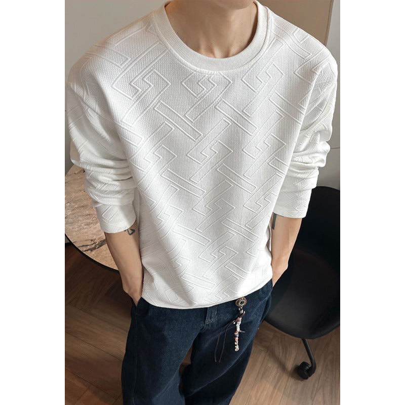 Herren Modischer Sweatshirt mit prägnantem Strukturmuster Shop Nory