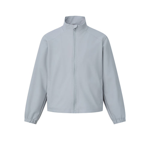 Unisex Kurz geschnittene leichte Softshelljacke mit Stehkragen und elastischen Bündchen Shop Nory