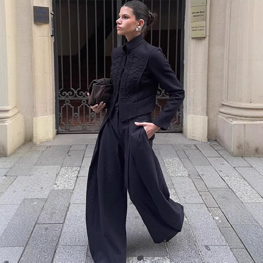 Damen Militärisch inspirierte Kurzjacke mit Kordel- und Hakenverzierung Shop Nory